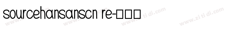 sourcehansanscn re字体转换